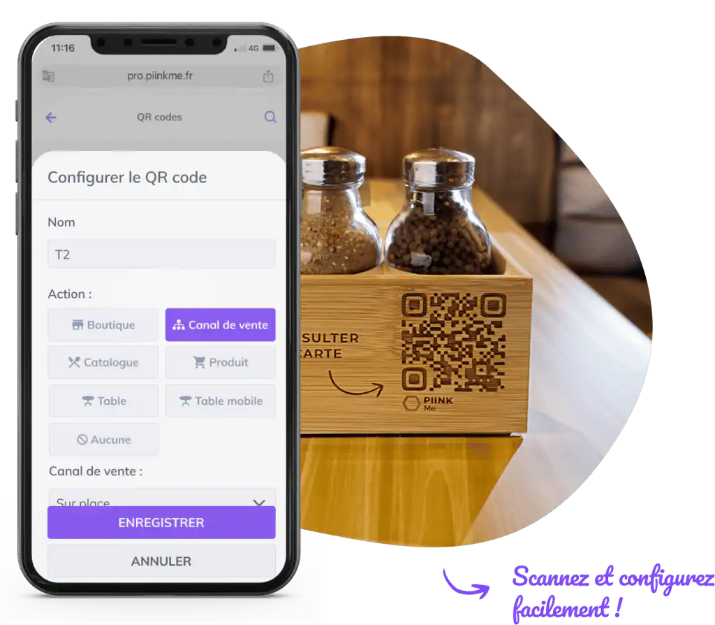 PIINK Me QR 码的高级定制。