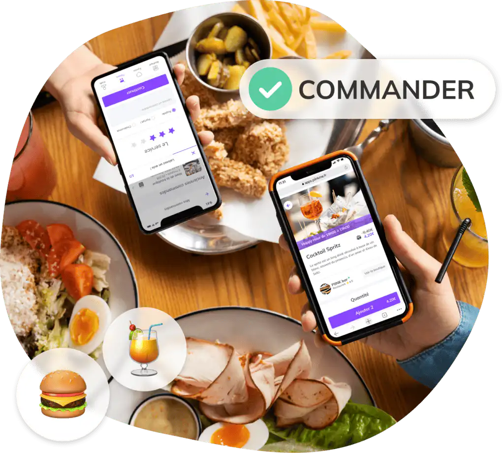 PIINK Me digital menu.