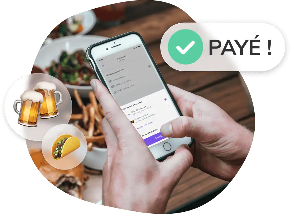 Payment at the table with the PIINK Me digital solution.