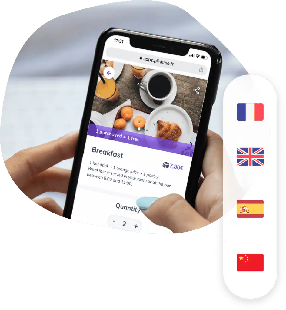 Informations multilingue livret d'accueil digitale PIINK Me.