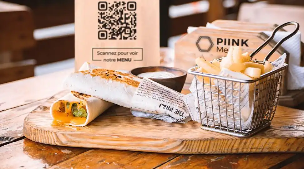 木质 qr 码数字菜单 PIINK Me