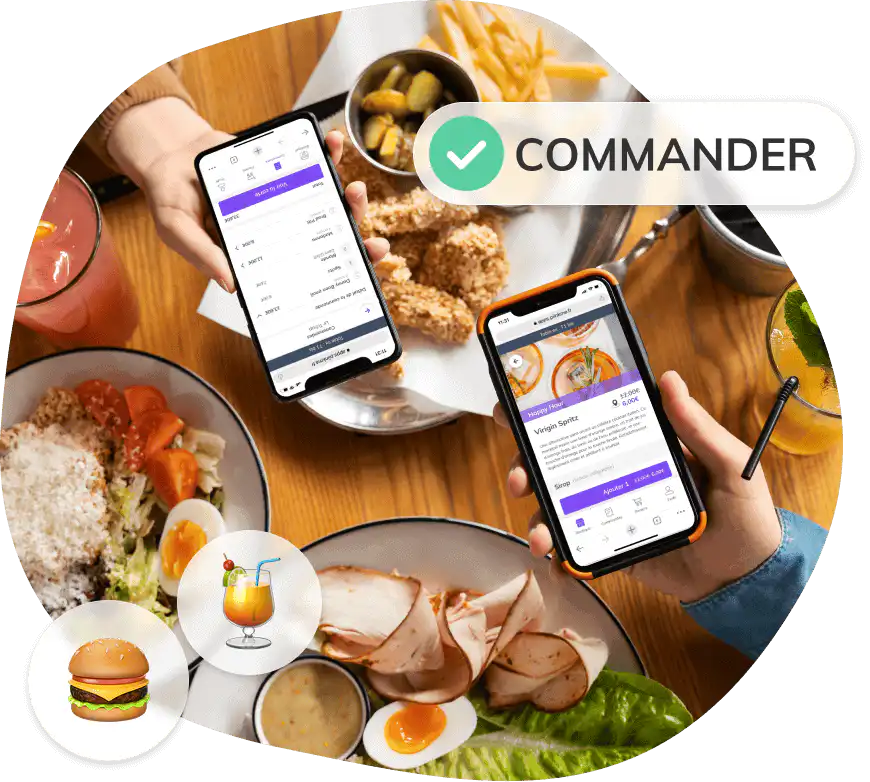 pedir a la mesa restaurante menú digital código qr smartphone PIINK Me